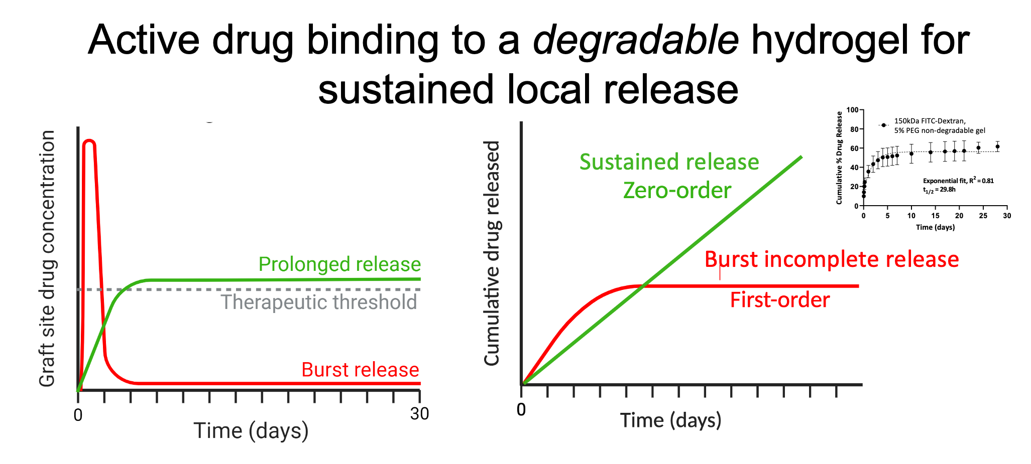 schematic of approach for IgG drug sustained delivery from biomaterials